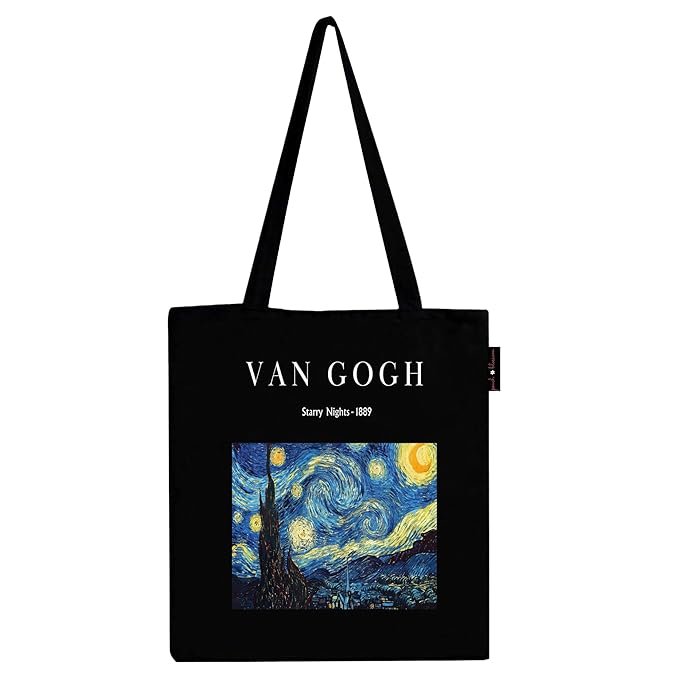 Peach Blossom Women's Van Gogh Printed Tote Bag for Women