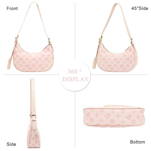 PALAY® Shoulder Bag for Woman Hobo Handbags Trendy Y2K Purses Patent Leather Clutch Bag Cute Bow Purse Hand Bags for Women - Image 5